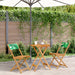 Set mobilier bistro, 3 piese, textil model frunze/lemn masiv - WALTI WALTI