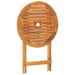 Set mobilier bistro, 3 piese, textil albastru alb/lemn masiv - WALTI WALTI