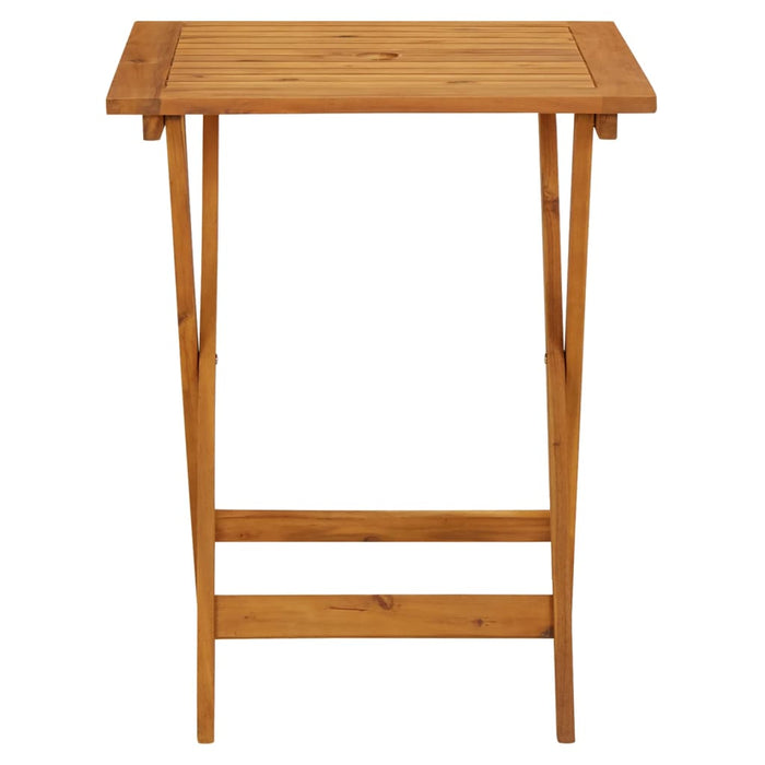Set mobilier bistro, 3 piese, negru, poliratan și lemn masiv - WALTI WALTI