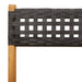 Set mobilier bistro, 3 piese, negru, poliratan și lemn masiv - WALTI WALTI