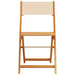 Set mobilier bistro, 3 piese, textil bej/lemn masiv - WALTI WALTI