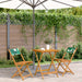 Set mobilier bistro, 3 piese, textil model frunze/lemn masiv - WALTI WALTI