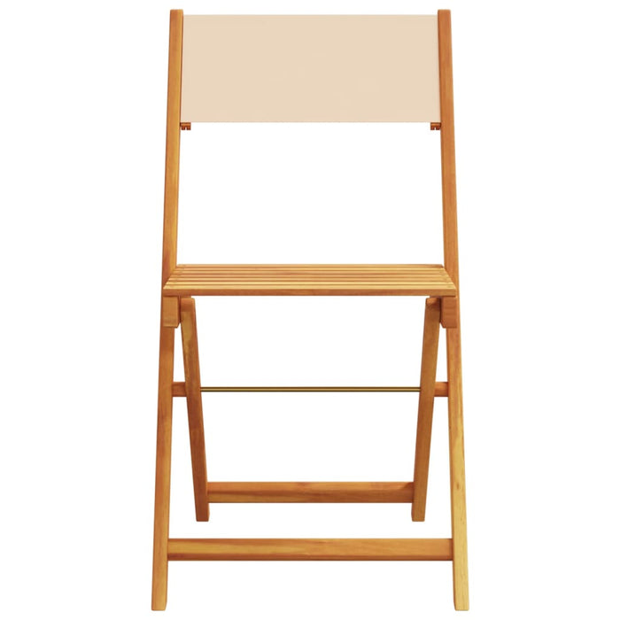 Set mobilier de grădină 5 piese textil bej/lemn masiv - WALTI WALTI
