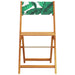 Set mobilier de grădină 5 piese textil model frunze/lemn masiv - WALTI WALTI