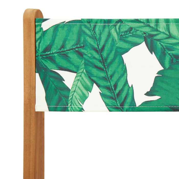 Set mobilier de grădină 5 piese textil model frunze/lemn masiv - WALTI WALTI