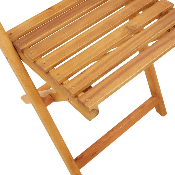 Set mobilier de grădină 5 piese textil albastru alb/lemn masiv - WALTI WALTI