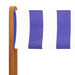 Set mobilier de grădină 5 piese textil albastru alb/lemn masiv - WALTI WALTI