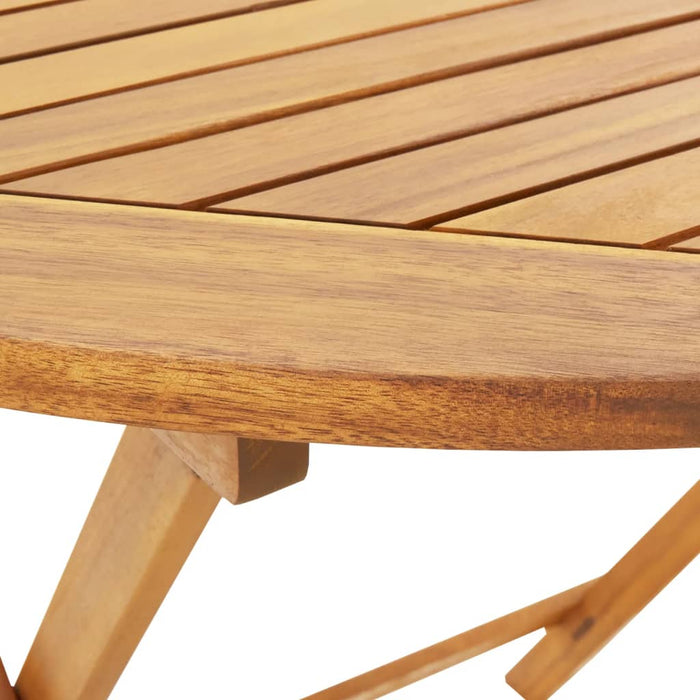 Set mobilier de grădină 5 piese textil albastru alb/lemn masiv - WALTI WALTI