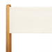 Set mobilier de grădină 5 piese textil alb crem/lemn masiv - WALTI WALTI