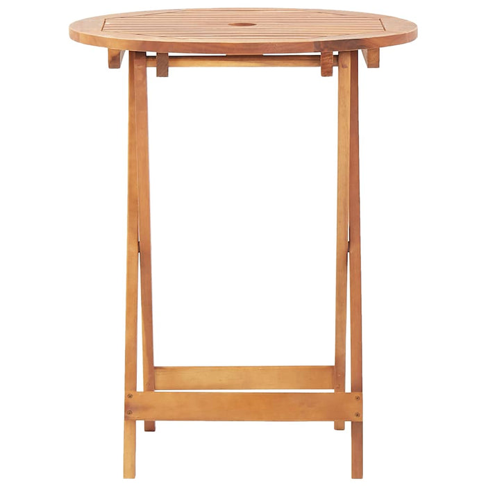 Set mobilier bistro, 3 piese, negru, poliratan și lemn masiv WALTI