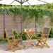 Set mobilier bistro, 3 piese, gri, polipropilenă și lemn masiv - WALTI WALTI