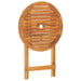 Set mobilier bistro, 3 piese, bej, polipropilenă și lemn masiv - WALTI WALTI