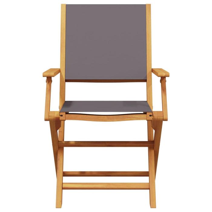Set mobilier bistro, 3 piese, textil antracit/lemn masiv - WALTI WALTI