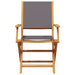 Set mobilier bistro, 3 piese, textil antracit/lemn masiv - WALTI WALTI