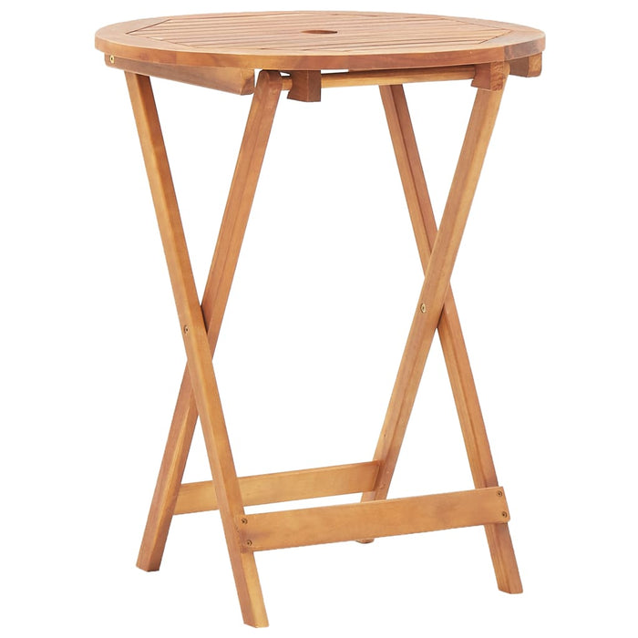 Set mobilier bistro, 3 piese, textil antracit/lemn masiv - WALTI WALTI