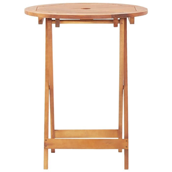 Set mobilier bistro, 3 piese, textil antracit/lemn masiv - WALTI WALTI
