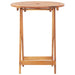 Set mobilier bistro, 3 piese, textil taupe/lemn masiv - WALTI WALTI