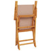 Set mobilier bistro, 3 piese, textil taupe/lemn masiv - WALTI WALTI