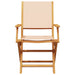 Set mobilier bistro, 3 piese, textil bej/lemn masiv - WALTI WALTI