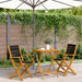 Set mobilier bistro, 3 piese, negru, polipropilenă lemn masiv - WALTI WALTI