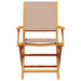 Set mobilier bistro, 3 piese, textil taupe/lemn masiv - WALTI WALTI