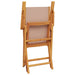Set mobilier bistro, 3 piese, textil taupe/lemn masiv - WALTI WALTI