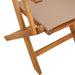 Set mobilier de grădină 5 piese textil taupe/lemn masiv - WALTI WALTI