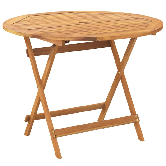 Set mobilier de grădină 5 piese textil model frunze/lemn masiv - WALTI WALTI