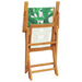 Set mobilier de grădină 5 piese textil model frunze/lemn masiv - WALTI WALTI