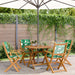 Set mobilier de grădină 5 piese textil model frunze/lemn masiv - WALTI WALTI
