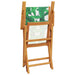 Set mobilier de grădină 5 piese textil model frunze/lemn masiv - WALTI WALTI