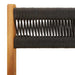 Set mobilier bistro, 3 piese, negru, polipropilenă lemn masiv - WALTI WALTI