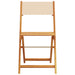 Set mobilier bistro, 3 piese, textil bej/lemn masiv - WALTI WALTI