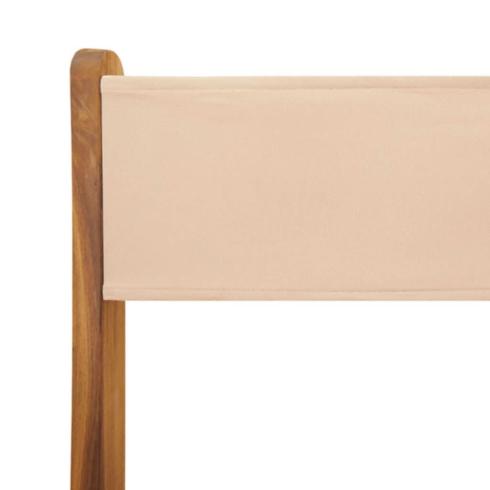 Set mobilier bistro, 3 piese, textil bej/lemn masiv - WALTI WALTI