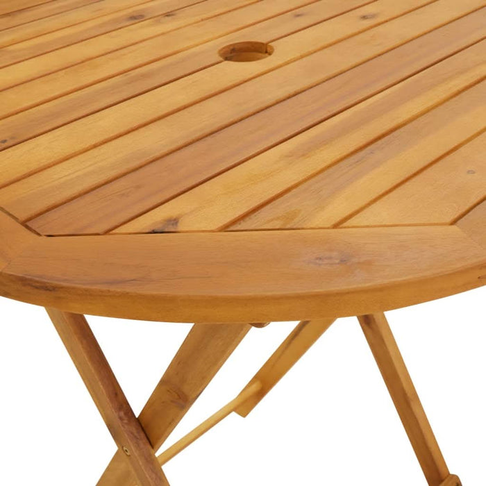 Set mobilier bistro, 3 piese, textil bej/lemn masiv - WALTI WALTI