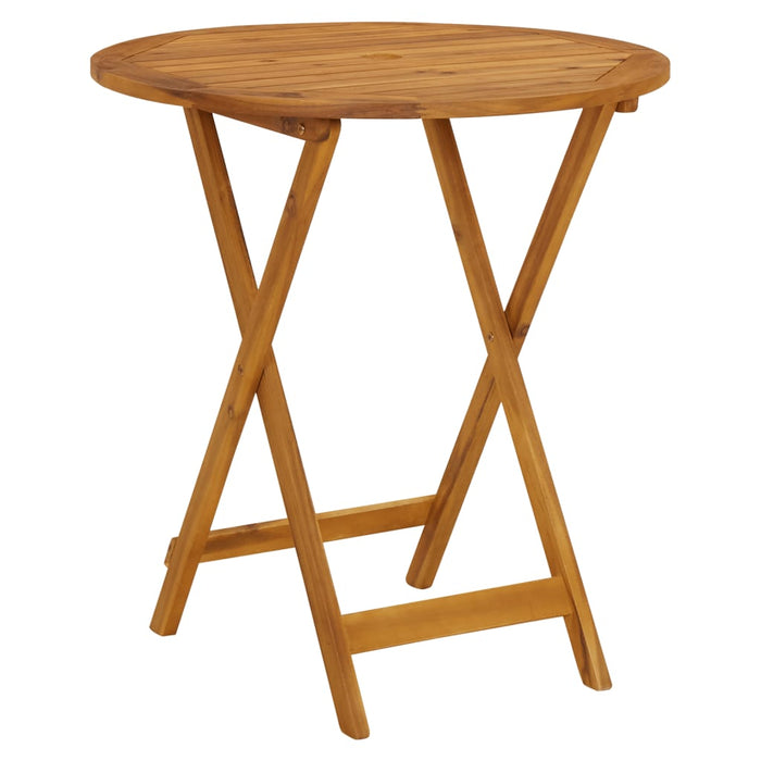 Set mobilier bistro, 3 piese, negru, poliratan și lemn masiv - WALTI WALTI