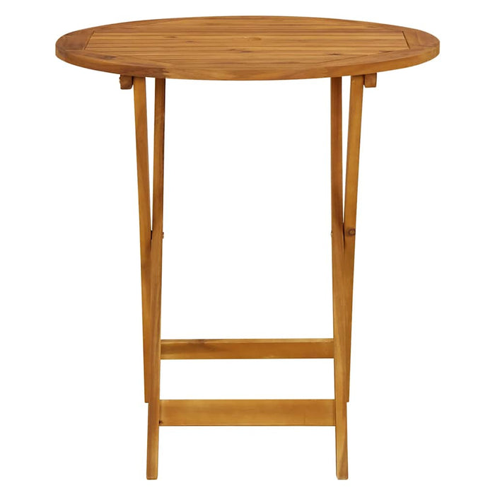 Set mobilier bistro, 3 piese, poliratan bej/lemn masiv WALTI