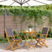 Set mobilier bistro, 3 piese, textil antracit/lemn masiv - WALTI WALTI