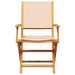 Set mobilier bistro, 3 piese, textil bej/lemn masiv - WALTI WALTI