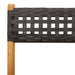 Set mobilier bistro, 3 piese, negru, poliratan și lemn masiv - WALTI WALTI