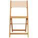 Set mobilier bistro, 3 piese, textil bej/lemn masiv - WALTI WALTI