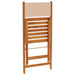 Set mobilier bistro, 3 piese, textil bej/lemn masiv - WALTI WALTI
