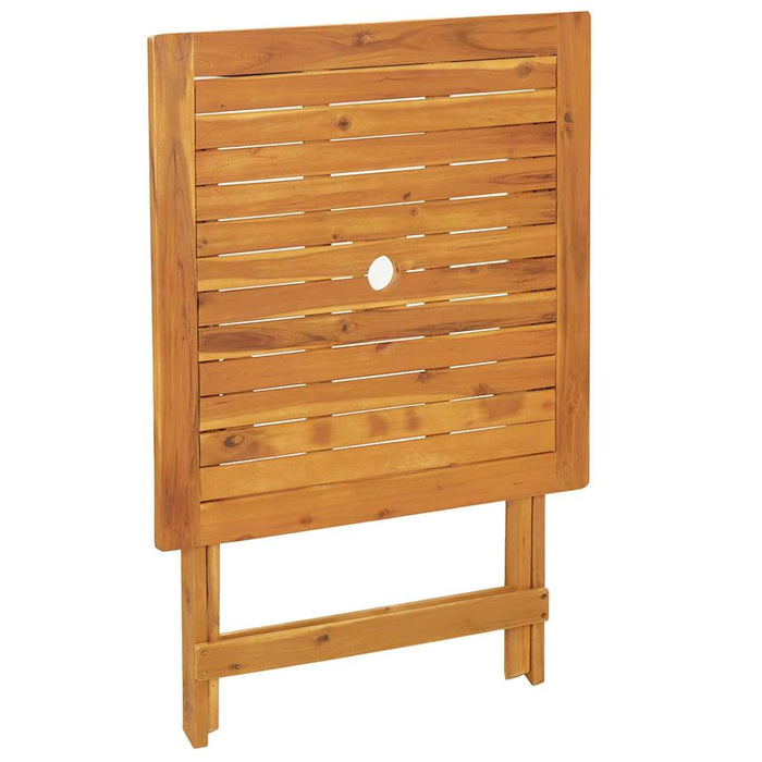 Set mobilier bistro, 3 piese, poliratan bej/lemn masiv WALTI