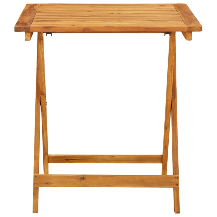Set mobilier bistro, 3 piese, gri, polipropilenă și lemn masiv - WALTI WALTI