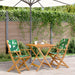 Set mobilier bistro, 3 piese, textil model frunze/lemn masiv - WALTI WALTI