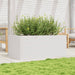 Jardinieră de grădină, alb, 110x60x46 cm, lemn masiv de pin - WALTI WALTI