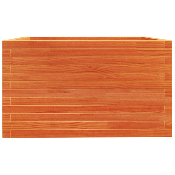Jardinieră grădină, maro ceruit, 80x80x49,5 cm, lemn masiv pin - WALTI WALTI