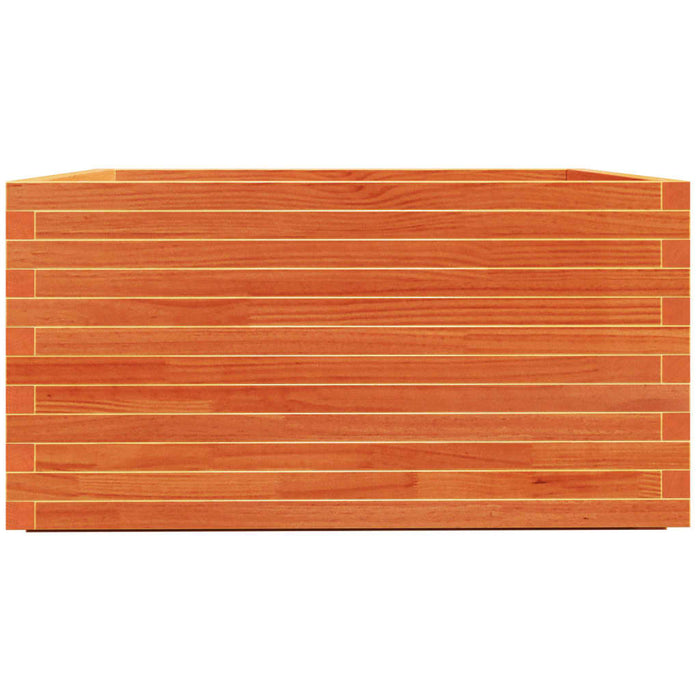 Jardinieră grădină, maro ceruit, 90x90x49,5 cm, lemn masiv pin - WALTI WALTI