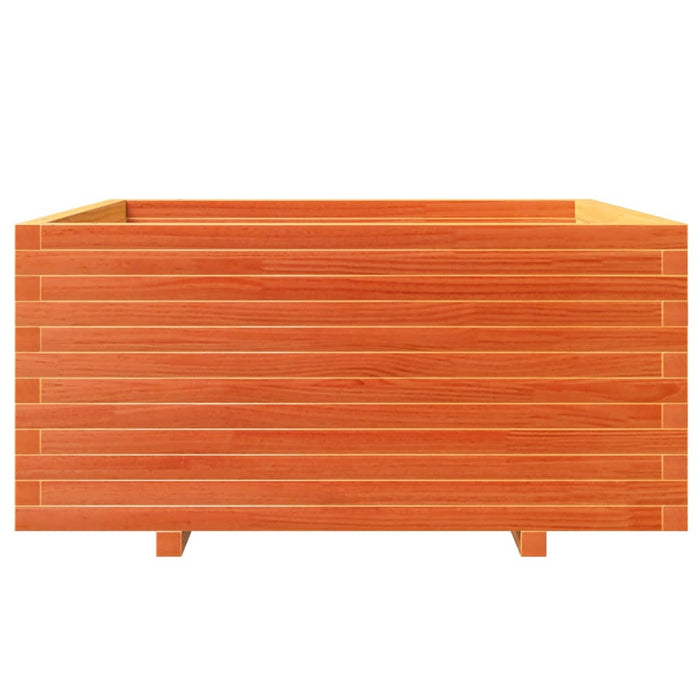 Jardinieră grădină maro ceruit, 100x100x49,5 cm, lemn masiv pin - WALTI WALTI