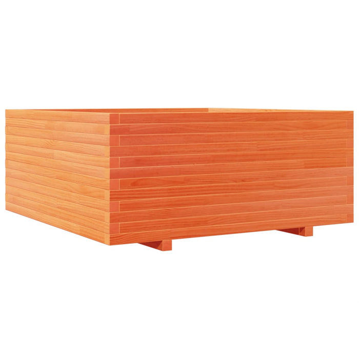 Jardinieră grădină maro ceruit, 110x110x49,5 cm, lemn masiv pin - WALTI WALTI